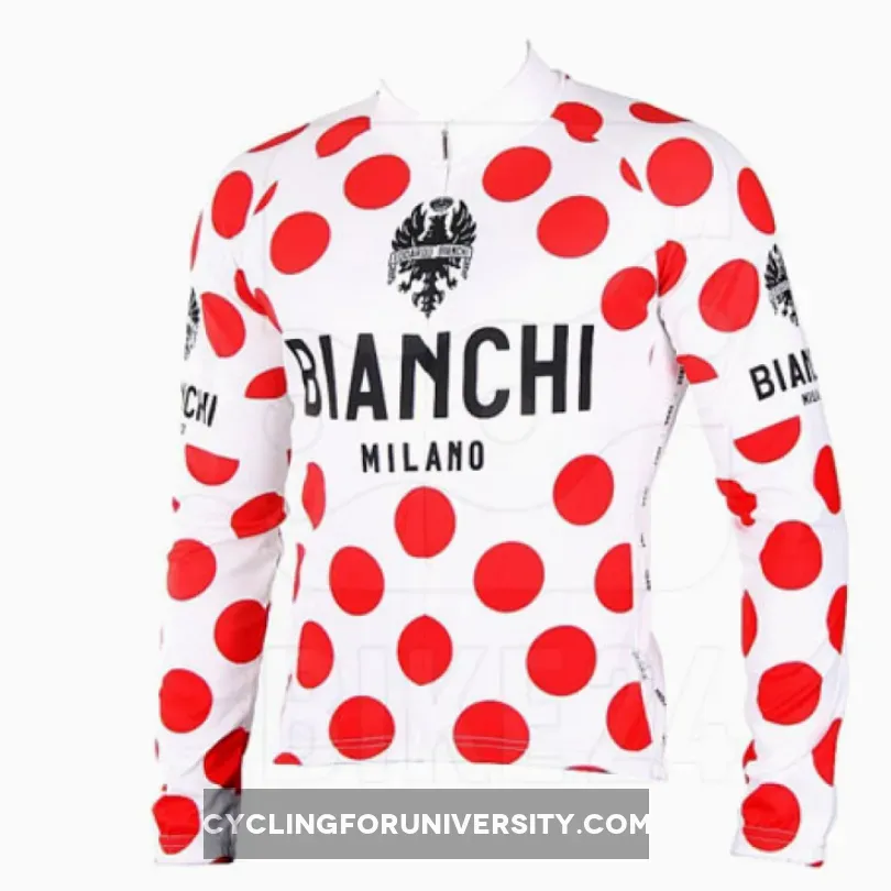 Bianchi Polka Dot - Tour de France Cycling Winter Jacket