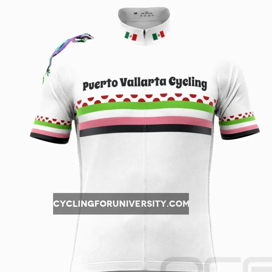 Men's Puerto Vallarta Polka Dot Short Sleeve Cycling Jersey