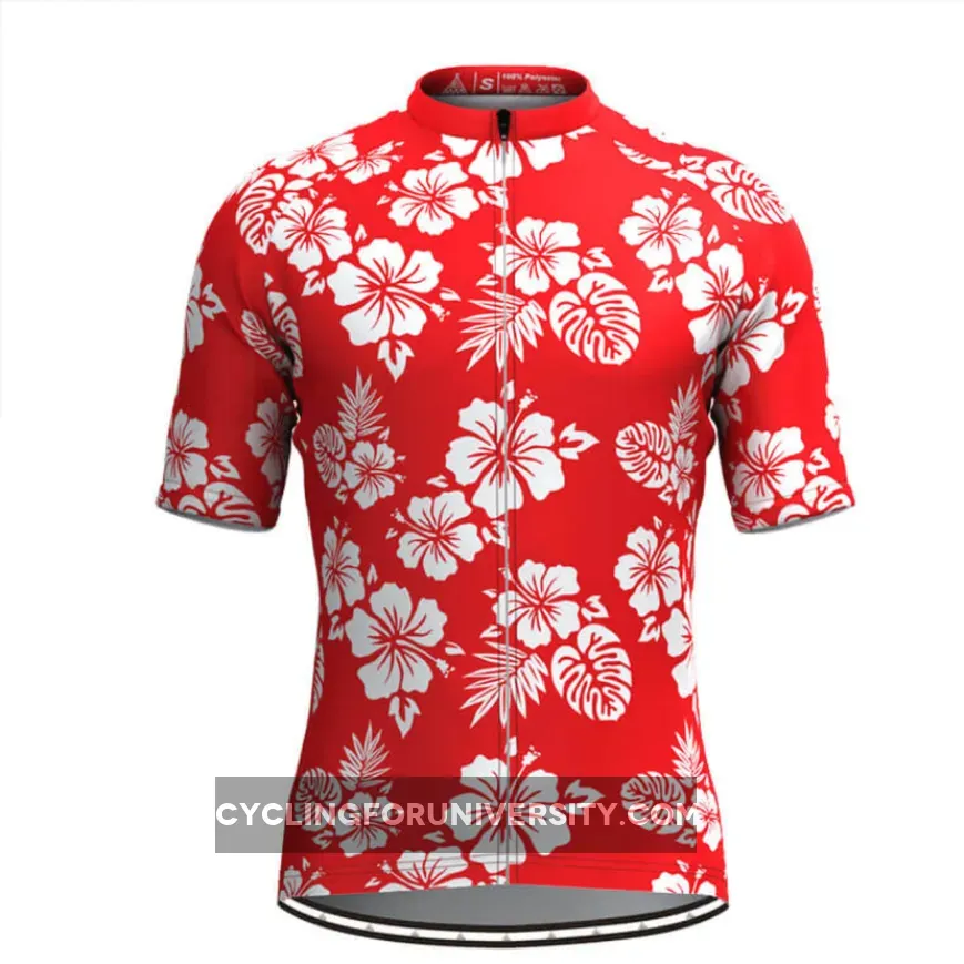 Men's Hawaiian Cycling Jersey - Red Online