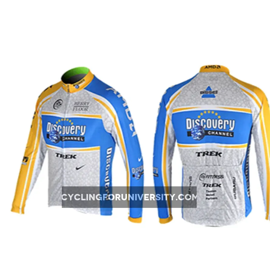 Discovery Channel Champion cycling jersey long sleeve