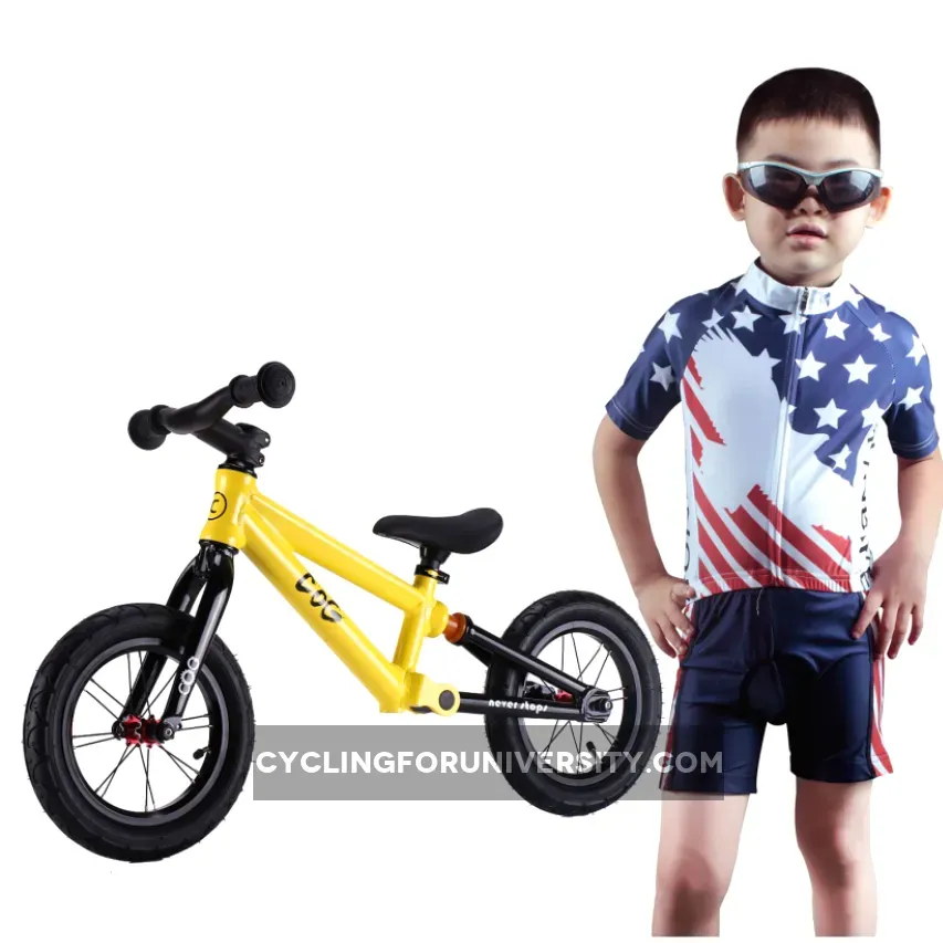 Kids Cycling Jersey Set and Children Road Mountain Bike Short Sleeve with 3D Padded Shorts Breathable