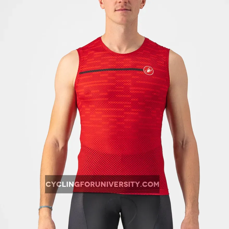 Castelli Insider sleeveless jersey - Red Castelli Sleeveless Jersey