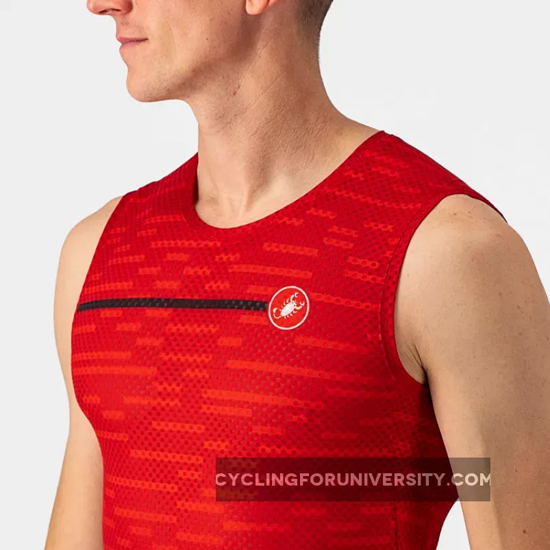 Castelli Insider sleeveless jersey - Red Castelli Sleeveless Jersey