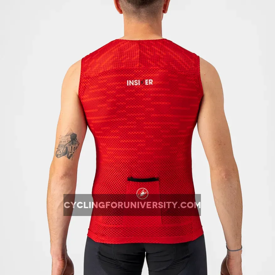 Castelli Insider sleeveless jersey - Red Castelli Sleeveless Jersey
