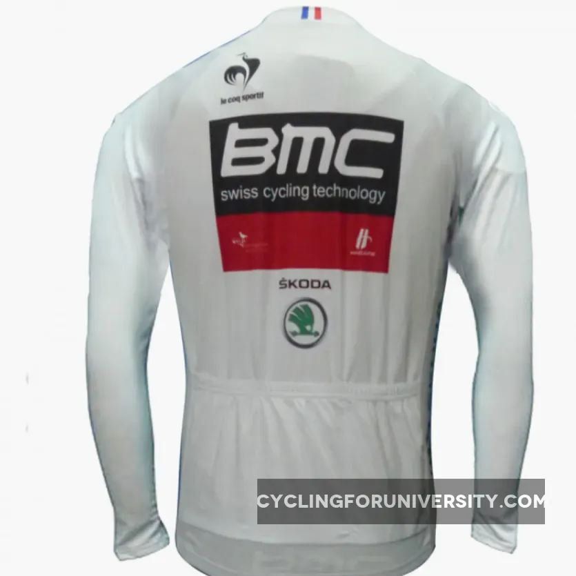 Team BMC WHITE Jersey Long Sleeve Tour De France 2012