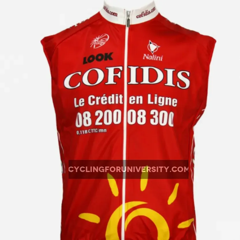 Cofidis 2009 Radsport-Profi-Team - Sleveless jersey Vest