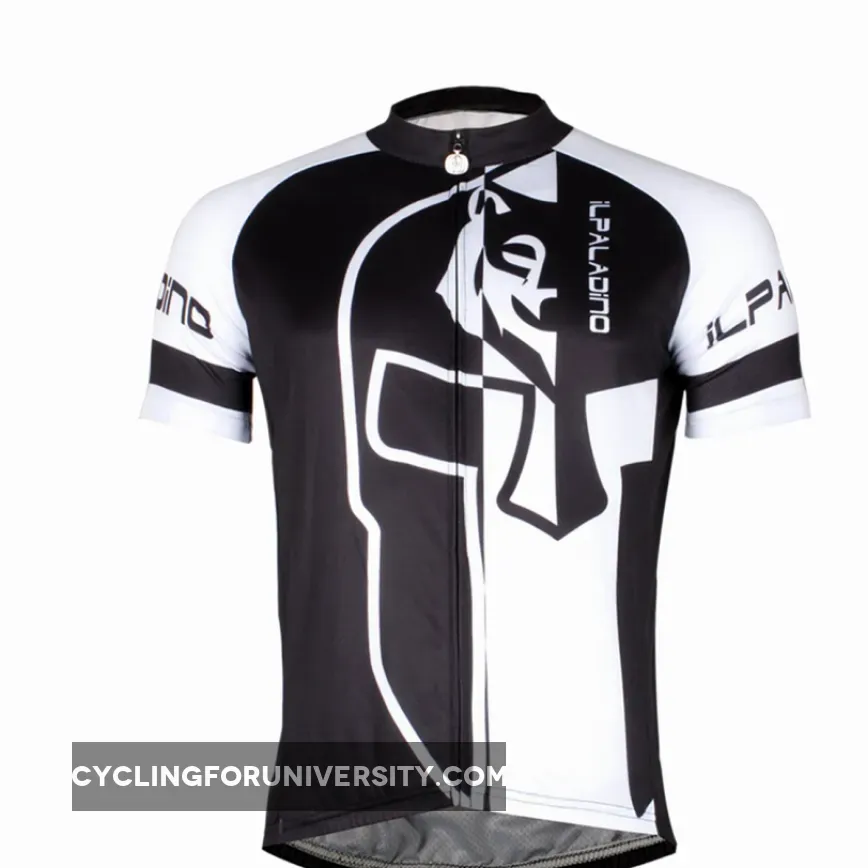 Men's Bicycling Jersey Summer Black and White Shirt Short Sleeve NO.746