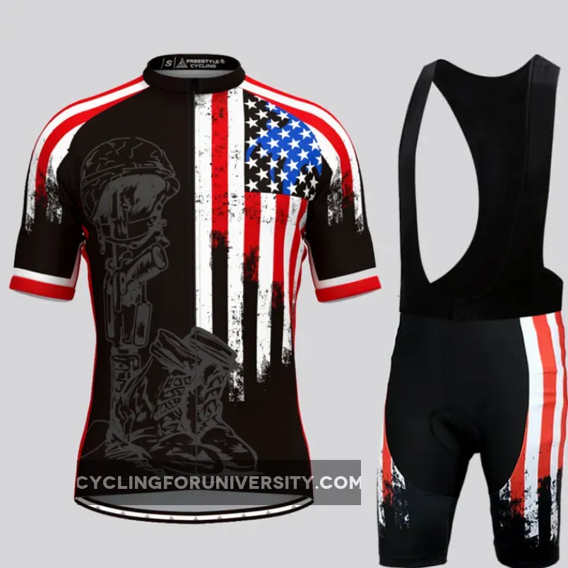 Honor The Fallen USA Flag Men's Cycling Kit To Buy