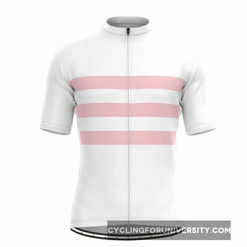 Men's Classic Stripe Jersey - White/Pink Online