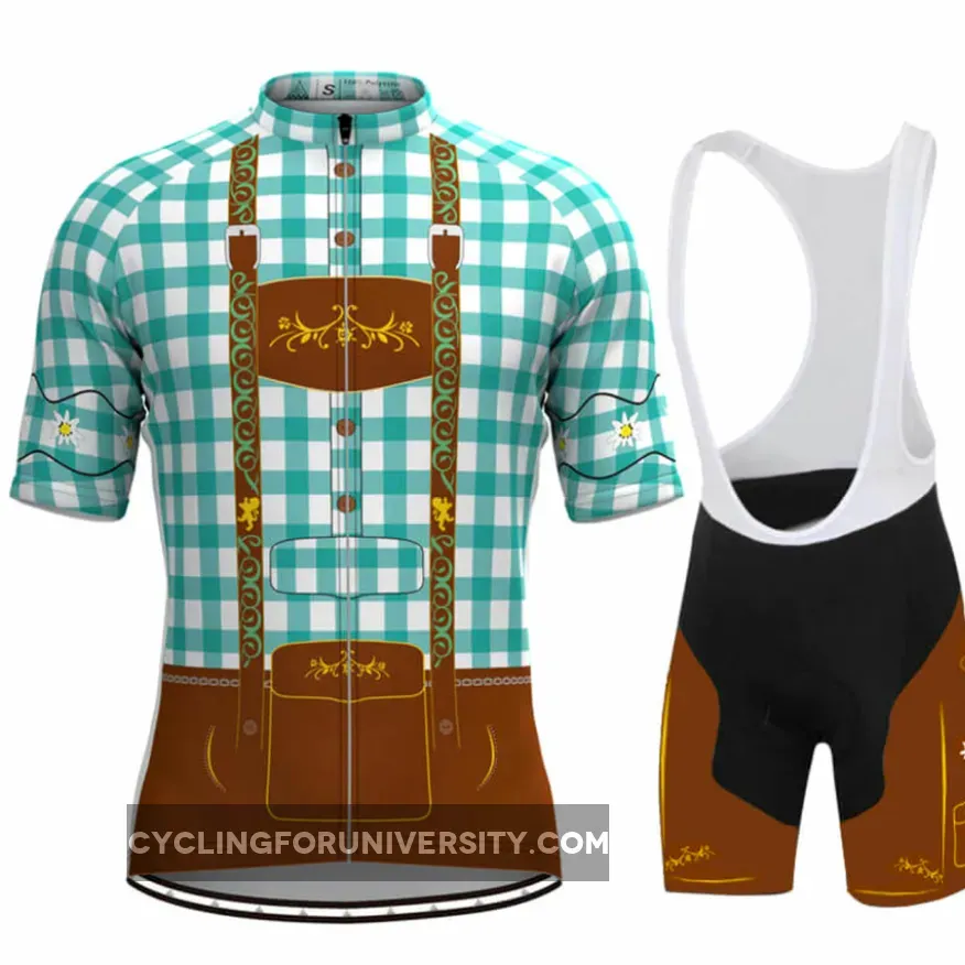 Men's Tirolese Cycling Kit Blue-Green Brand New