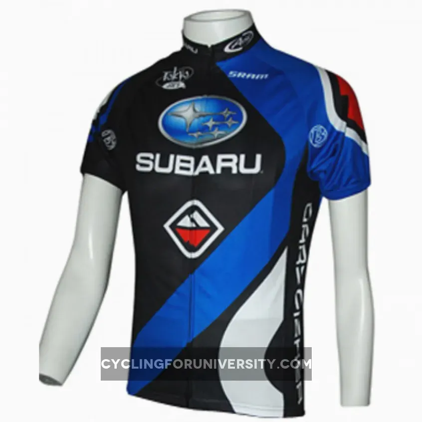 2010 Subaru Blue Short Sleeve Cycling Jersey For Sale