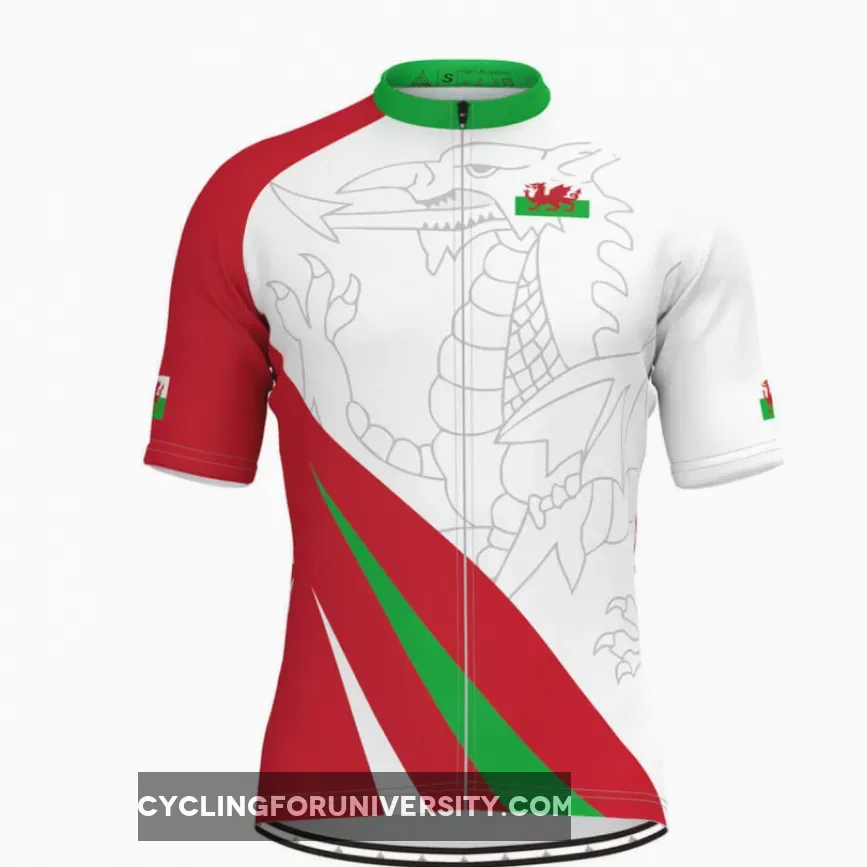 Wales Flag Men's Cycling Jersey V3 Restock