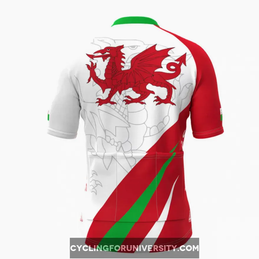 Wales Flag Men's Cycling Jersey V3 Restock