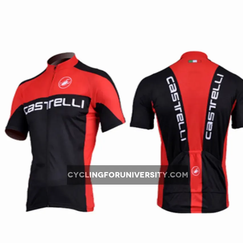 CASTELLI BLACK/RED Short Sleeve Jersey Brand New