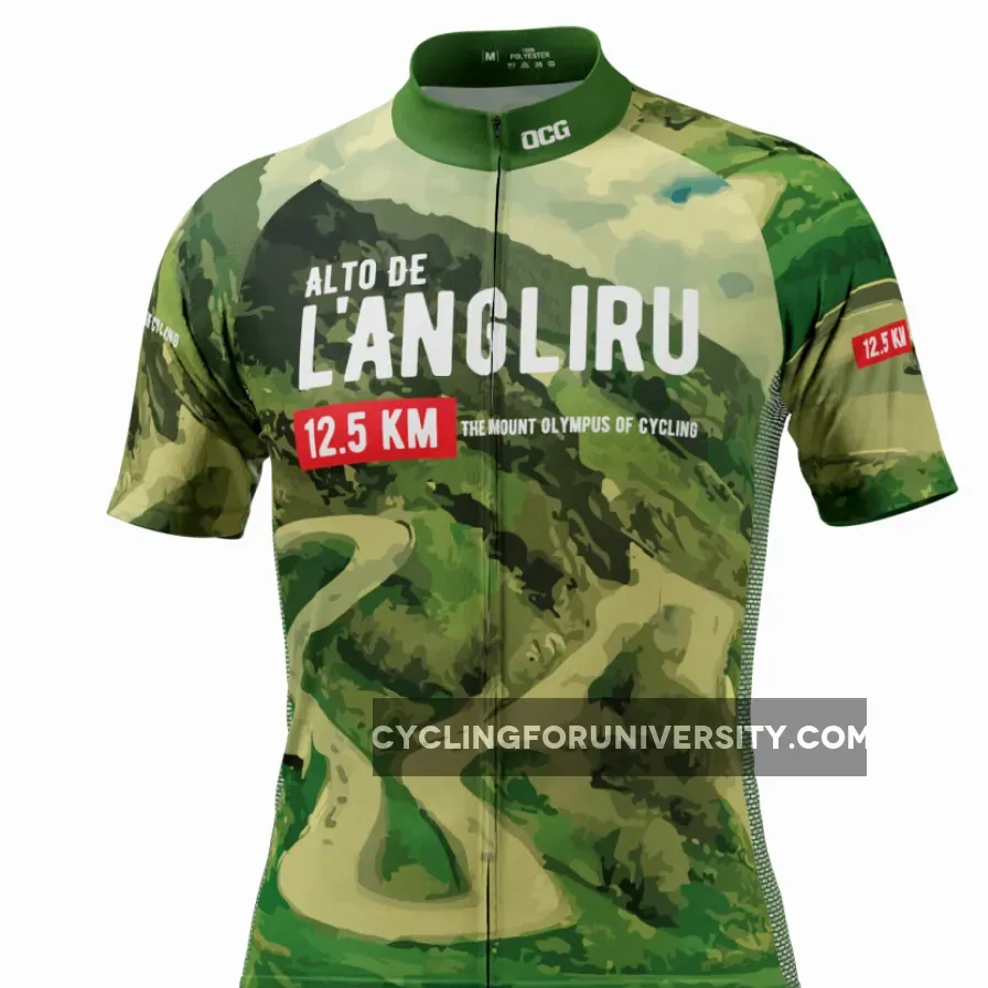 Men's Alto de L'Angliru Epic Climbs Short Sleeve Cycling Jersey