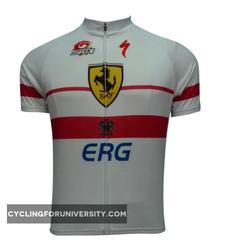 2012 ERG White Cycling Jersey Short Sleeve To Buy