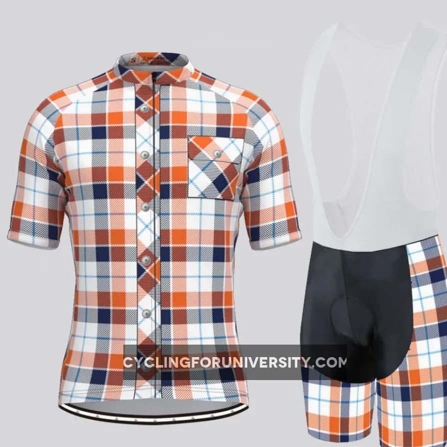 Plaid Checkered Shirt V13 Men's Cycling Kit Outlet
