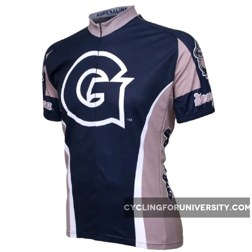 Adrenaline Promo Georgetown University Hoyas 3/4 zip Men's Cycling Jersey, Georgetown Cycling Jersey