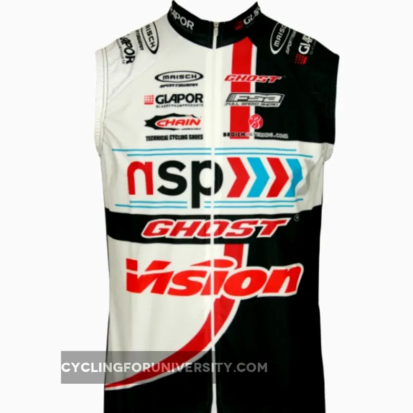 NSP-GHOST 2012 Maisch Radsport-Profi-Team Sleeveless Jersey Vest