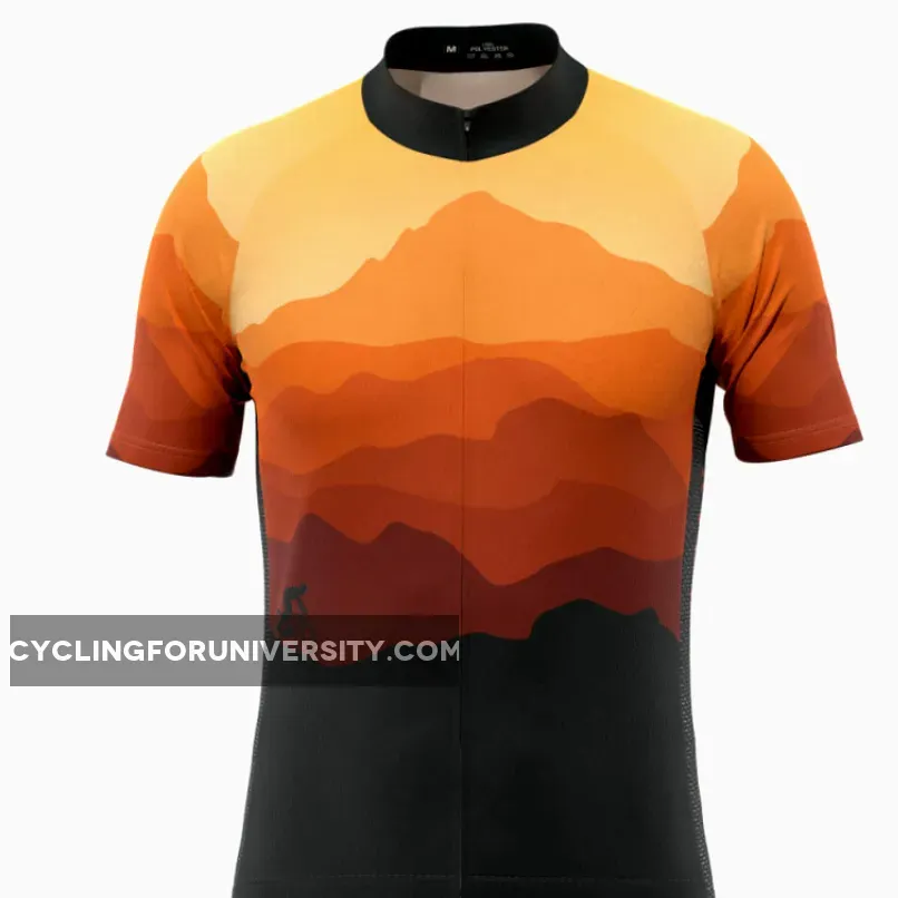 Men's Ride Free Sunset Short Sleeve Cycling Jersey To Buy