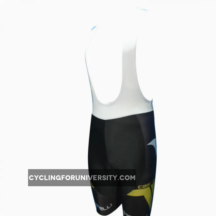 New CASTELLI Black-Yellow Cycling Bib Shorts Brand New