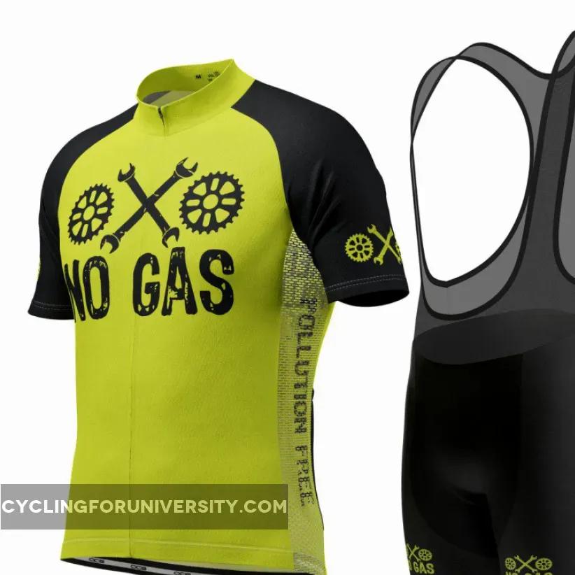 Men's No Gas Pollution Free Short Sleeve Cycling Kit Outlet