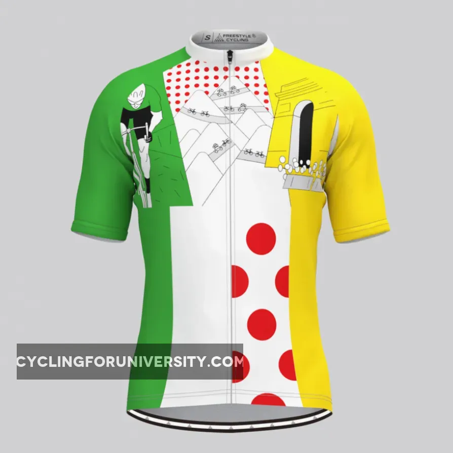 Tour De France Classic Color V1 Men's Cycling Jersey Outlet