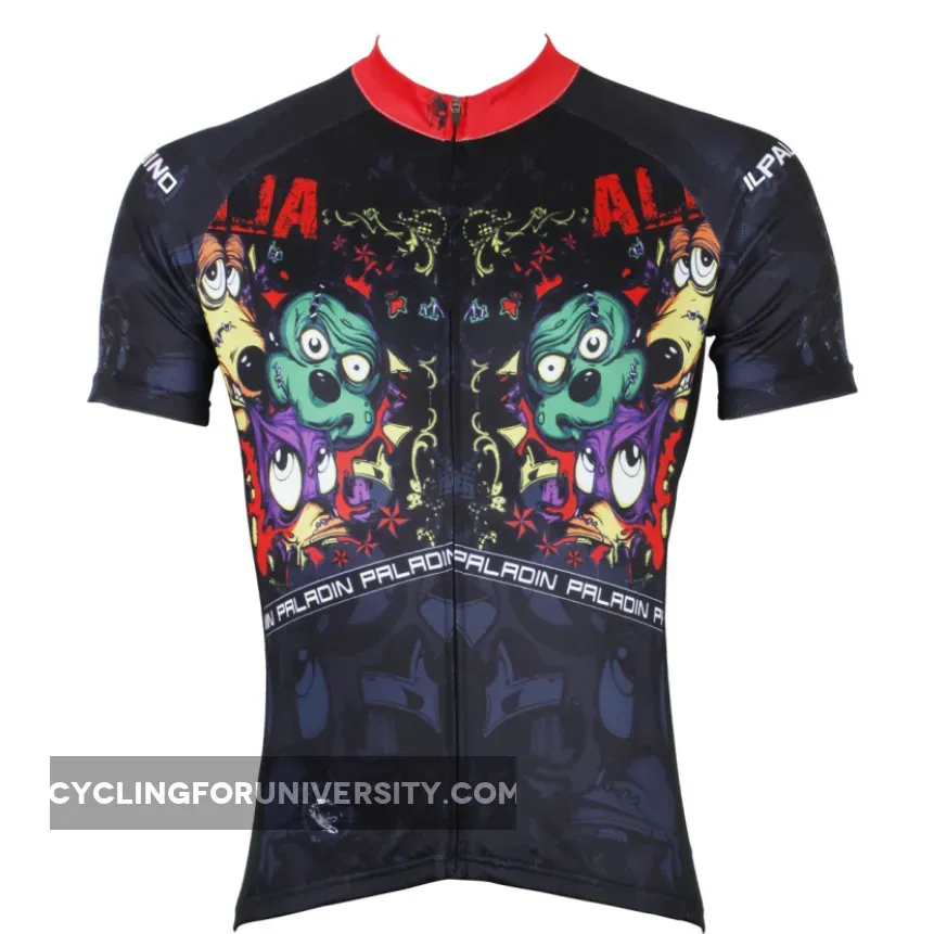Horror Mickey Mouse Men's Short-Sleeve Cycling Jersey Bicycling Shirts Summer NO.528