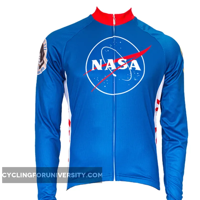 Men's NASA Long Sleeve Men's Cycling Jersey Outlet