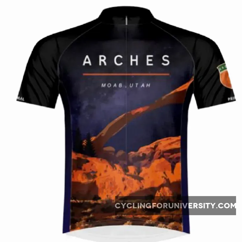 Primal Wear Arches National Park Moab Utah Full Zip Short Sleeve Sport Cycling Jersey / Biking In Arches National Park ARCSJ20M_M