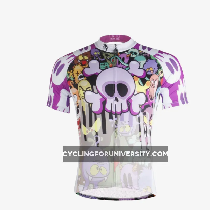 Horror Skull& Monster Men's Short-Sleeve Cycling Jersey Summer 698