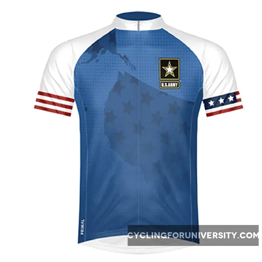 Primal Wear U.S. Army Home Front Sport Cut Full Zip Short Sleeve Cycling Jersey #Army Cycling Jersey HMEFJ20M-M