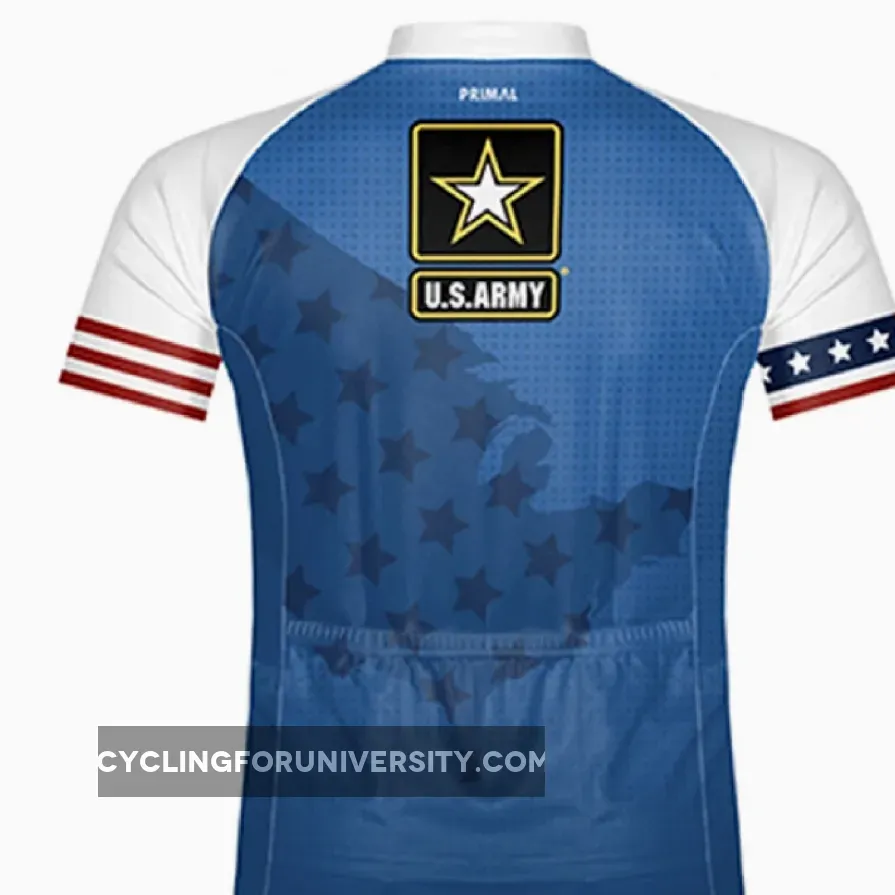 Primal Wear U.S. Army Home Front Sport Cut Full Zip Short Sleeve Cycling Jersey #Army Cycling Jersey HMEFJ20M-M