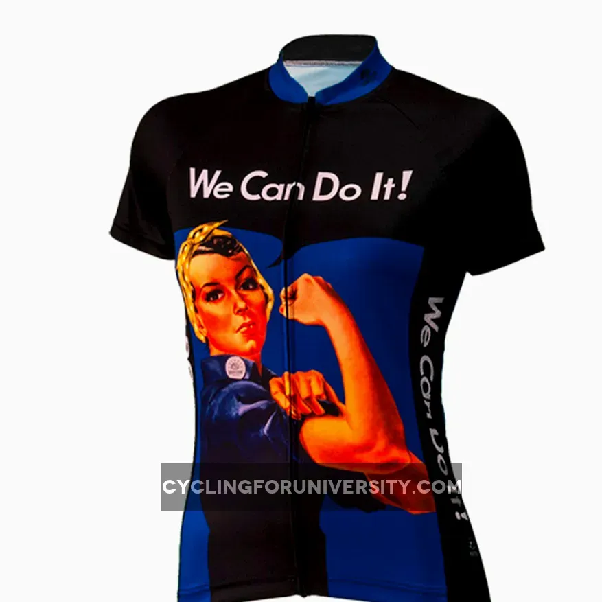 Rosie The Riveter Women's Cycling Jerseys Blue Brand New