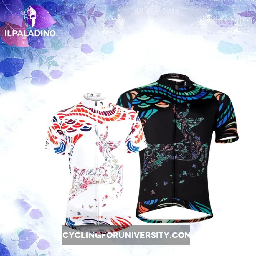 Ilpaladino Lovers/Couples Clothes Reindeer Deer Romantic Cycling Jerseys Summer Woman's Men's Sportswear Apparel Outdoor Sports Gear Leisure Biking T-shirt NO.583