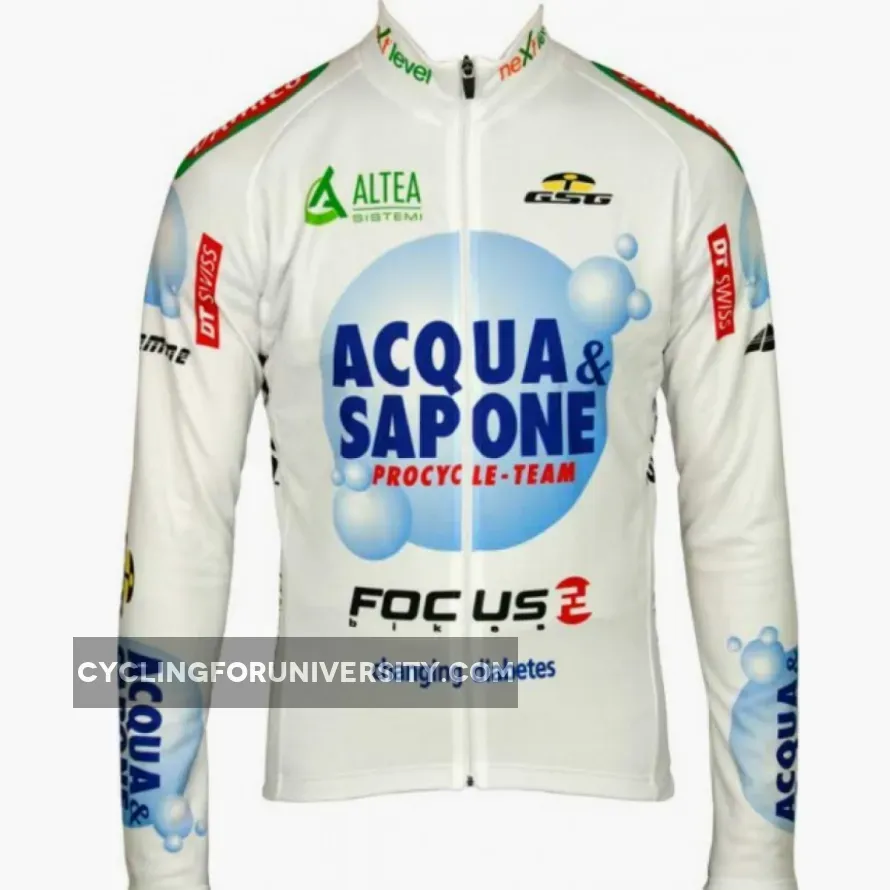 ACQUA & SAPONE 2012 Giessegi Radsport-Profi-Team - Langarmtrikot Winter Long Sleeve Jersey Jacket