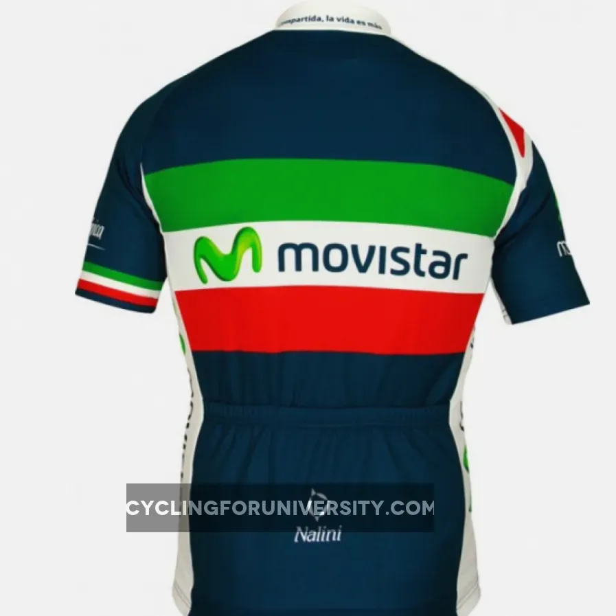 MOVISTAR italienischer Meister 2012 Radsport-Profi-Team Short Sleeve Jersey