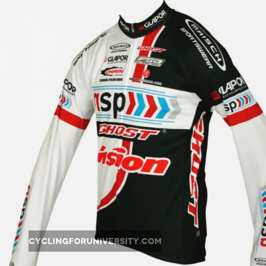NSP-GHOST 2012 Maisch Radsport-Profi-Team Winter Fleece Long Sleeve Jersey Jacket