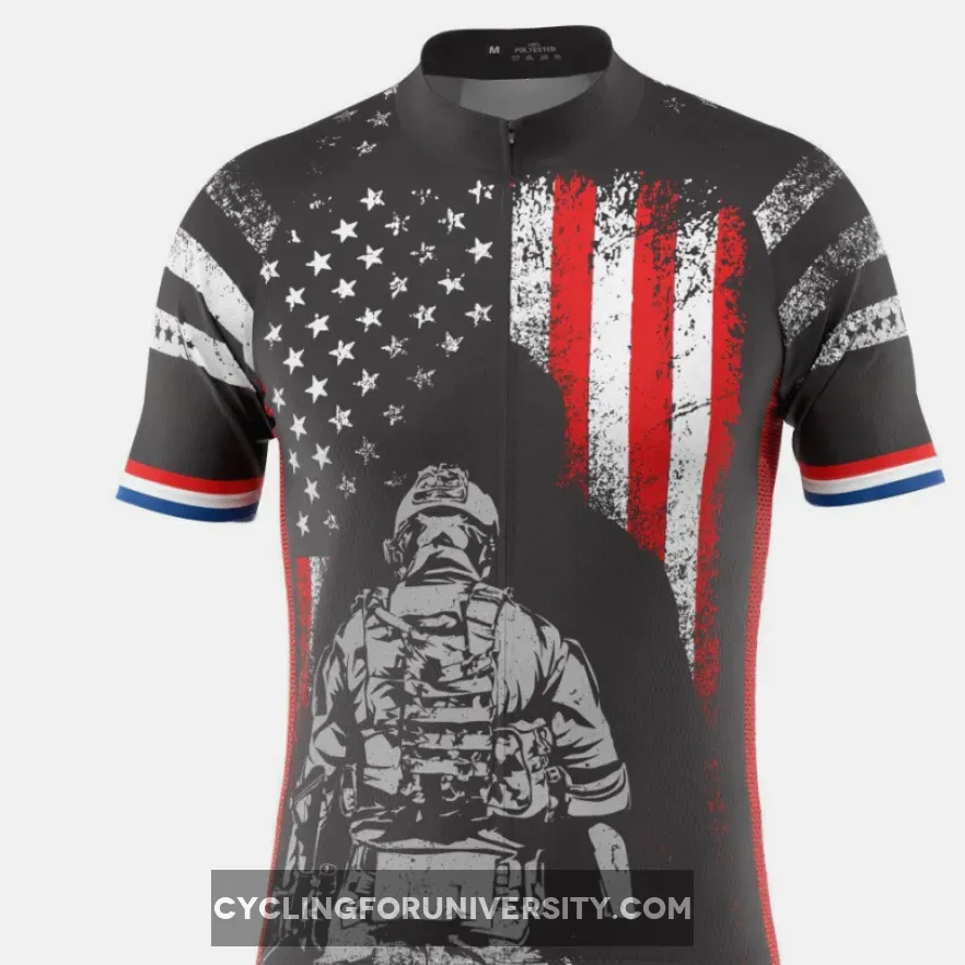 Men's Military Service Sacrifice Short Sleeve Cycling Jersey