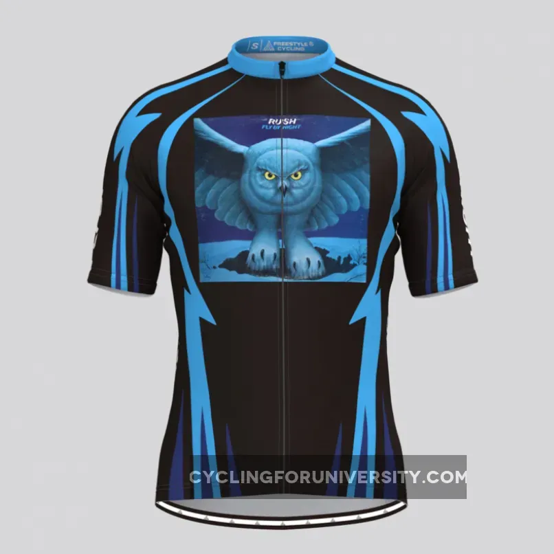 Rush Fly By Night Men's Cycling Jersey- Blue To Buy