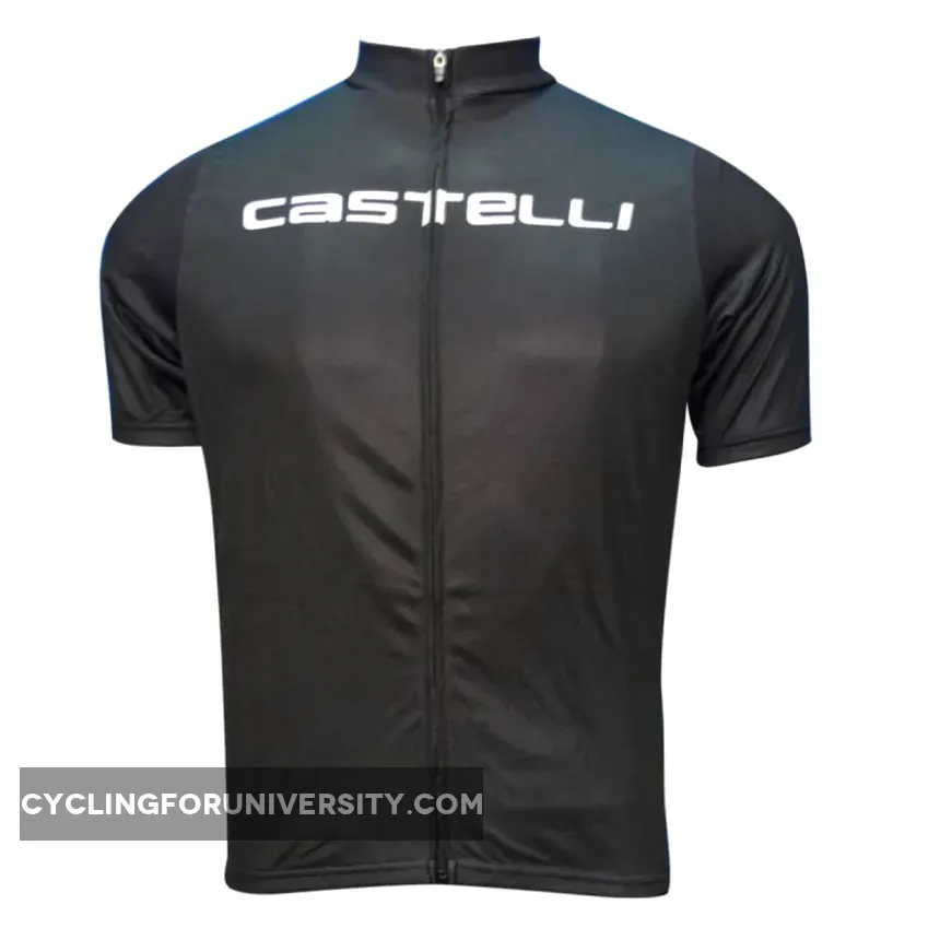 2012 CASTELLI BLACK Cycling Short Sleeve Jersey Outlet