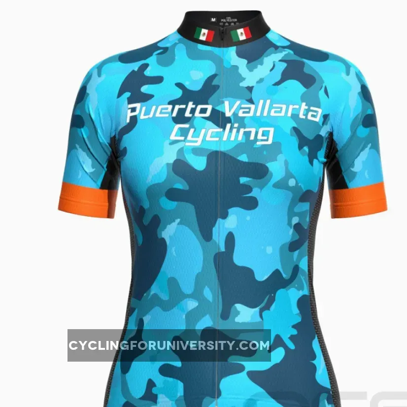 Women's Puerto Vallarta Camo Short Sleeve Cycling Jersey