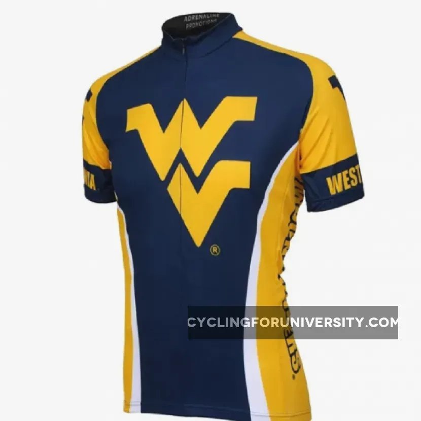 Adrenaline Promo West Virginia Mountaineers 3/4 zip Men's Cycling Jersey