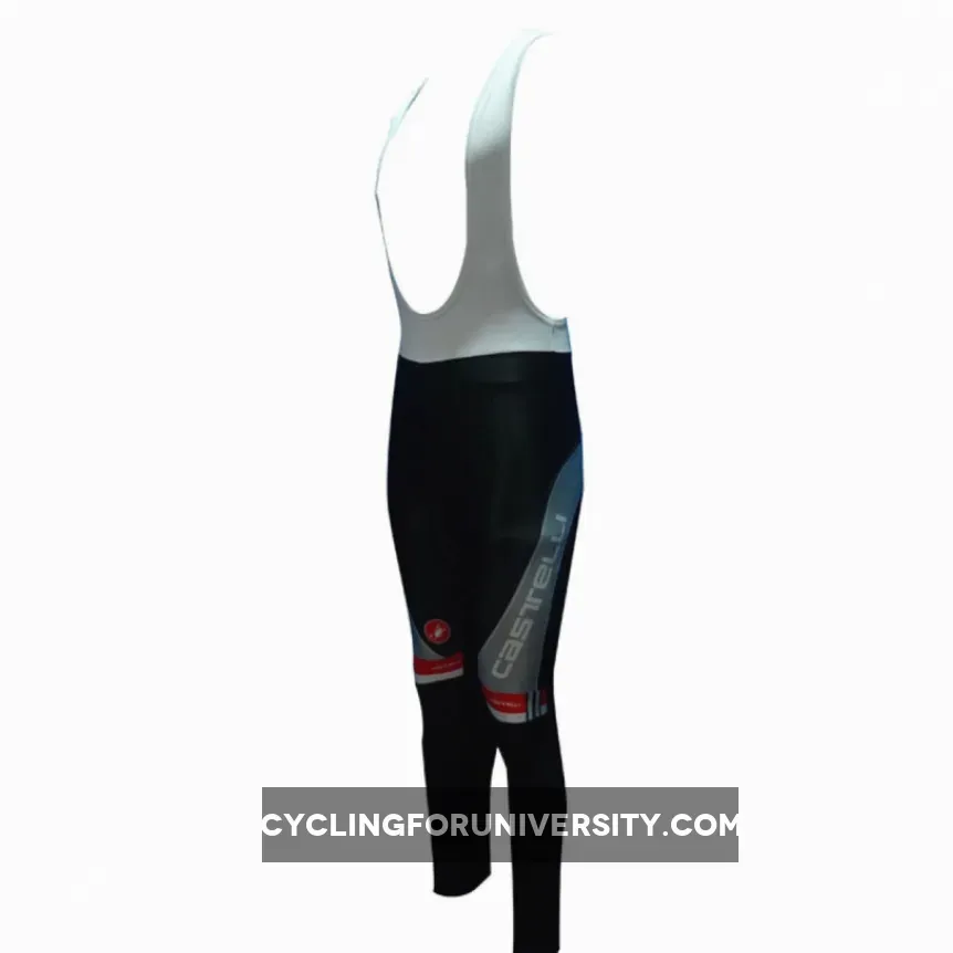 New 2012 CASTELLI GRAY-BLACK Cycling winter bib pants