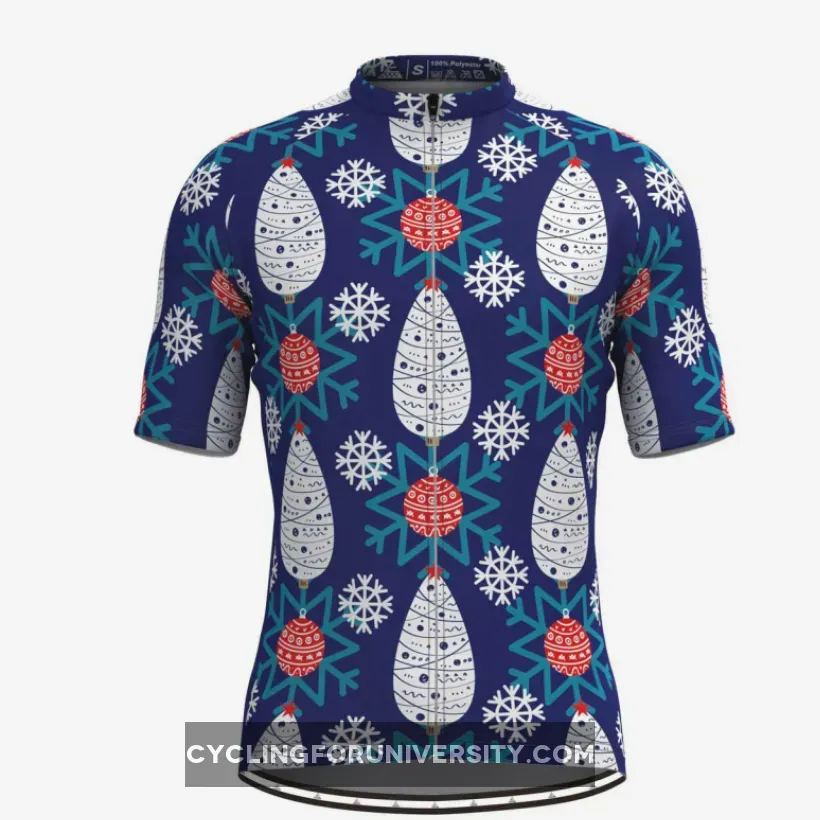 Christmas Graphic Print Cycling Jersey For Sale