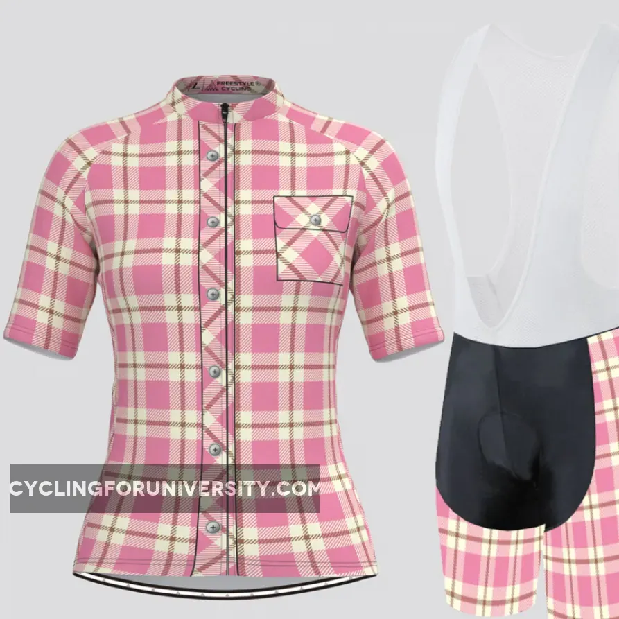 Plaid Checkered Shirt V22 Women's Cycling Kit Brand New