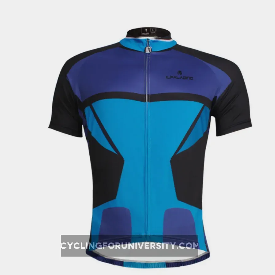 Ilpaladino Cool Blue Sport Breathable Cycling Jersey Men's Short-Sleeve Sport Bicycling Summer Spring Autumn Pro Cycle Clothing Racing Apparel Outdoor Sports Leisure Biking Shirts Quick Dry Wear NO.647