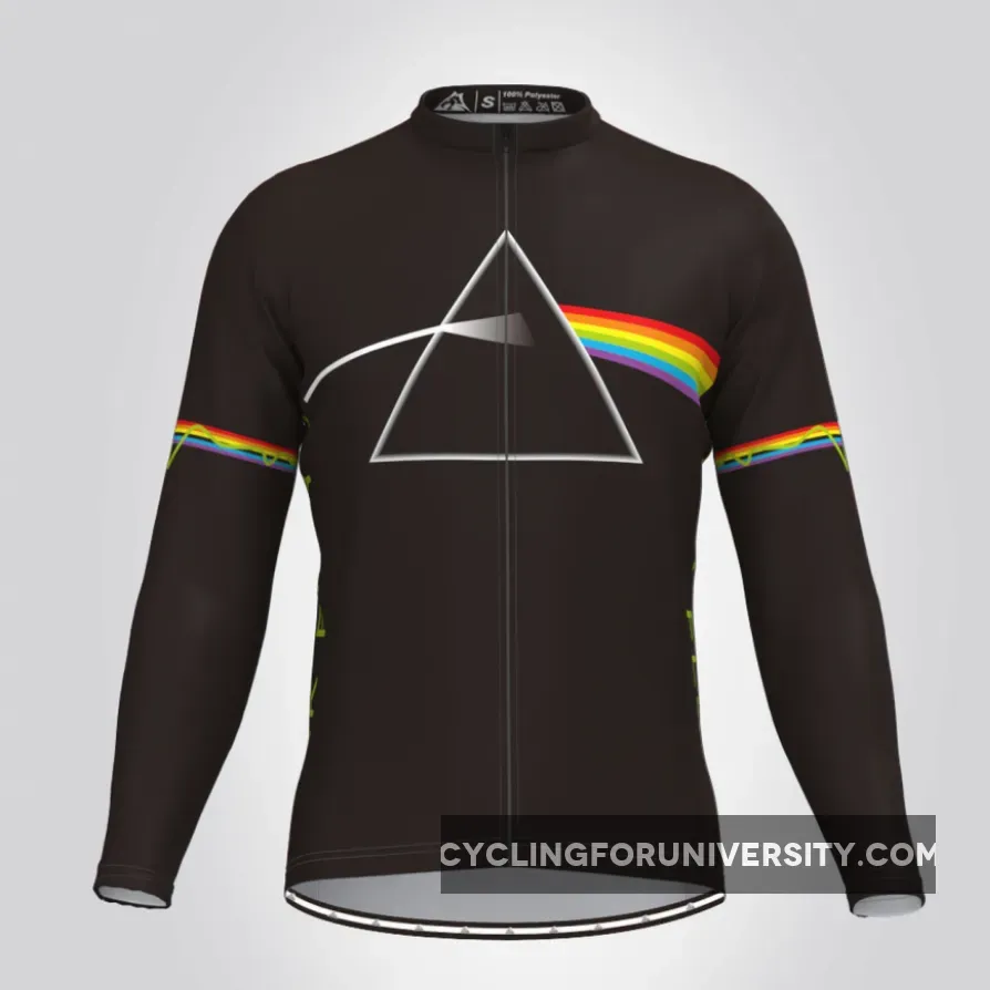 The Dark Side of the Moon Long Sleeve Men's Cycling Jersey