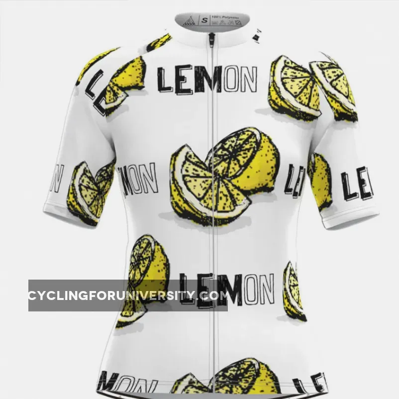 Women's The Lemon Print Cycling Jersey To Buy