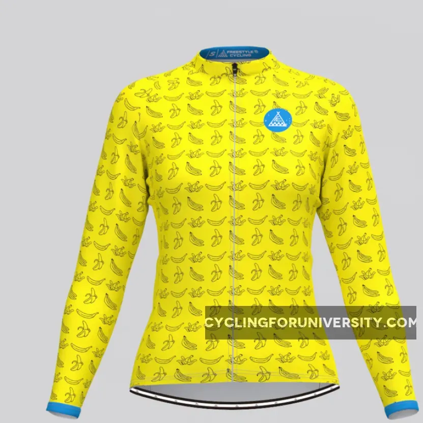 Women's Banana Undress Me LS Cycling Jersey Online
